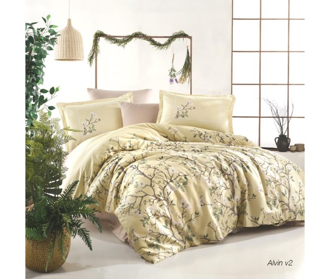 Lenjerie de pat satin clasy king size (alvin v2)